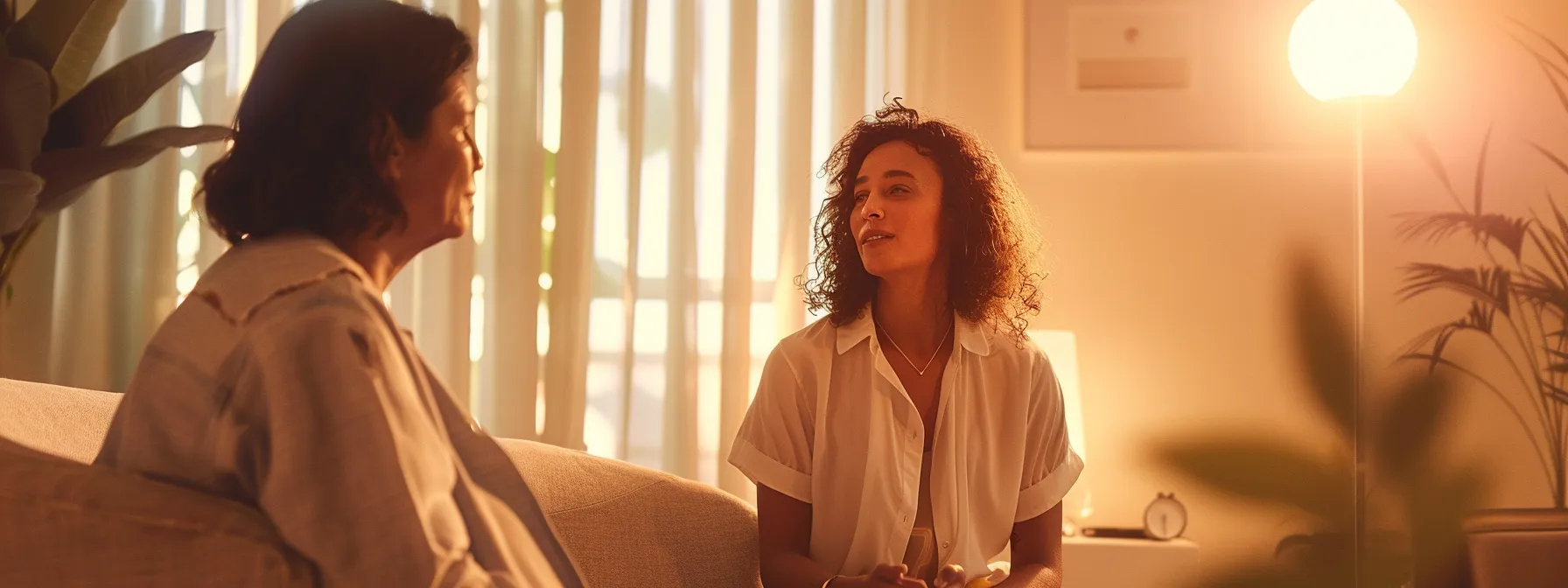 a therapist guiding a patient through a breathing exercise to manage depression.