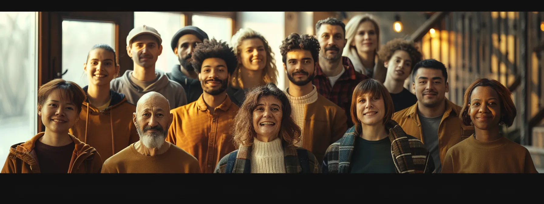 a group of people standing together, raising awareness about mental health and fighting against stigma.